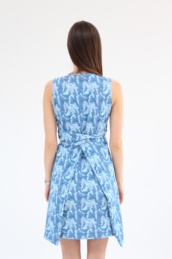 Beklina Criss Cross Jersey Wrap Dress Print Beklina Criss Cross Jersey Wrap Dress Print