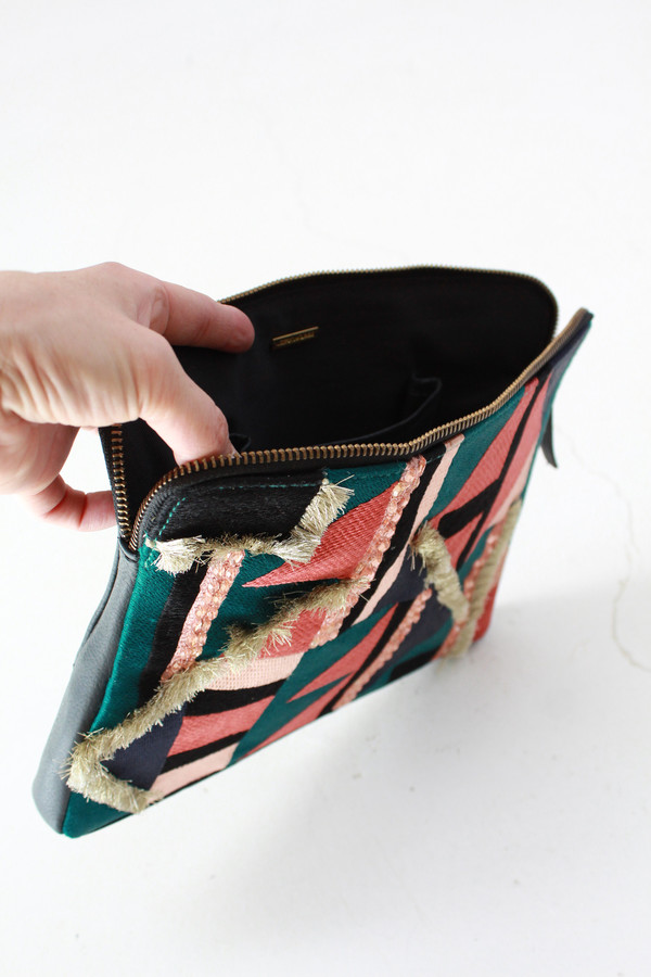 Lizzie Fortunato Safari Clutch Tahiti Triangle Lizzie Fortunato Safari Clutch Tahiti Triangle