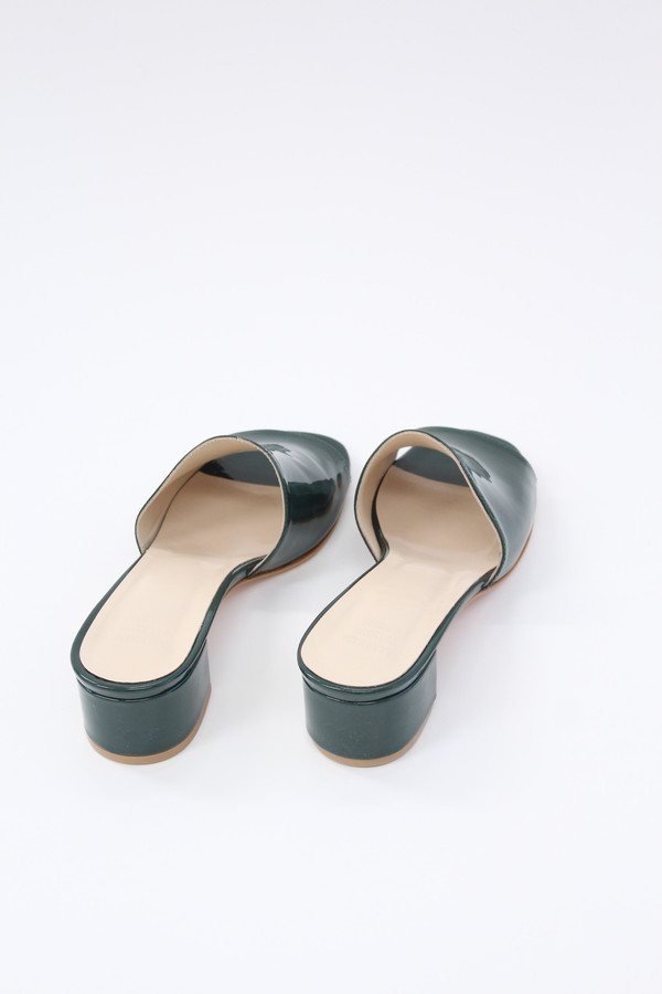 Maryam Nassir Zadeh MNZ Sophie Slide Bottle Green Patent Maryam Nassir Zadeh MNZ Sophie Slide Bottle Green Patent