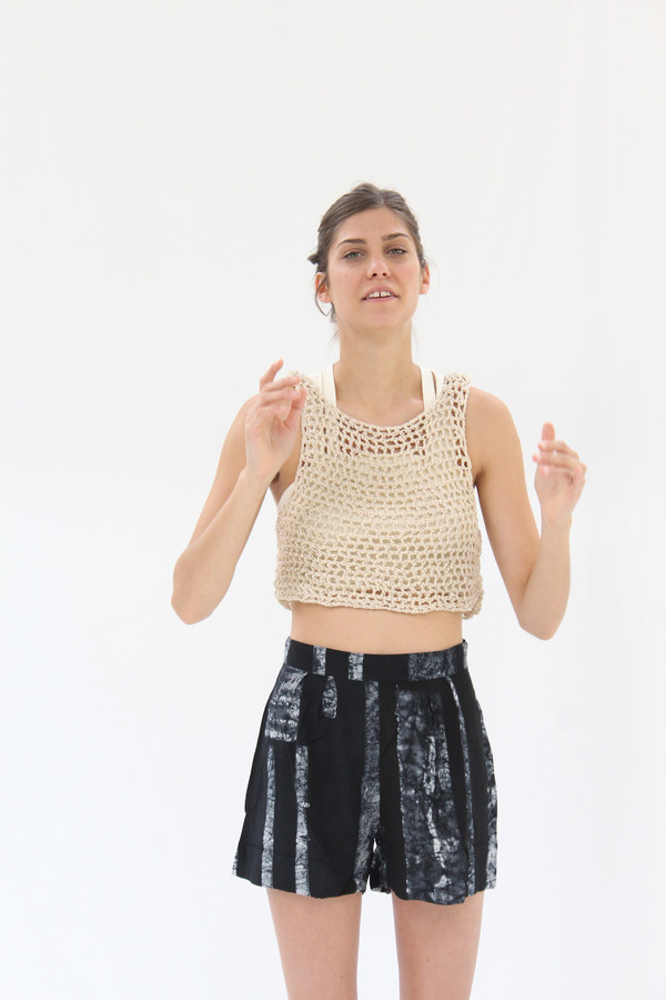 Osei-Duro Osei Duro Linia Crochet Tank in Cream Osei-Duro Osei Duro Linia Crochet Tank in Cream