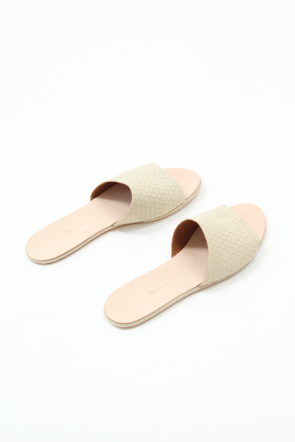 Palatines Caelum Slide Sandal Beige Hex Palatines Caelum Slide Sandal Beige Hex