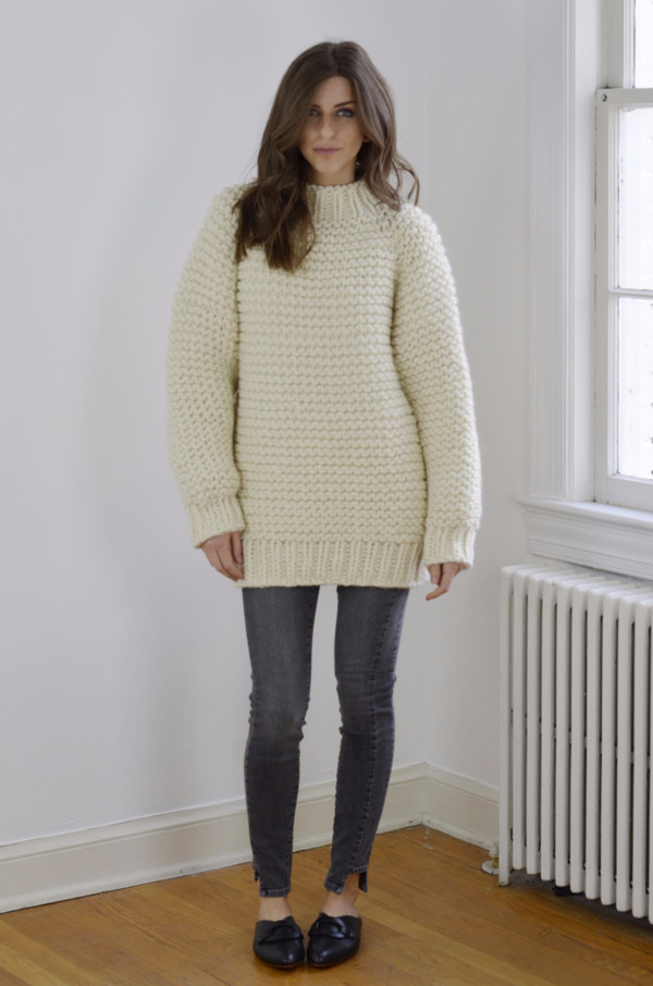 I Love Mr. Mittens Wool Boxy Sweater - Cream I Love Mr. Mittens Wool Boxy Sweater - Cream
