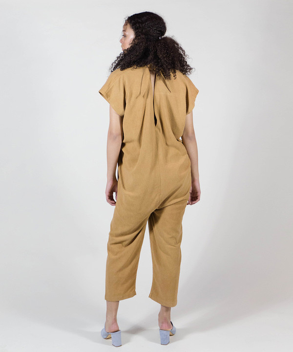 Miranda Bennett Camel Everyday Jumpsuit Miranda Bennett Camel Everyday Jumpsuit