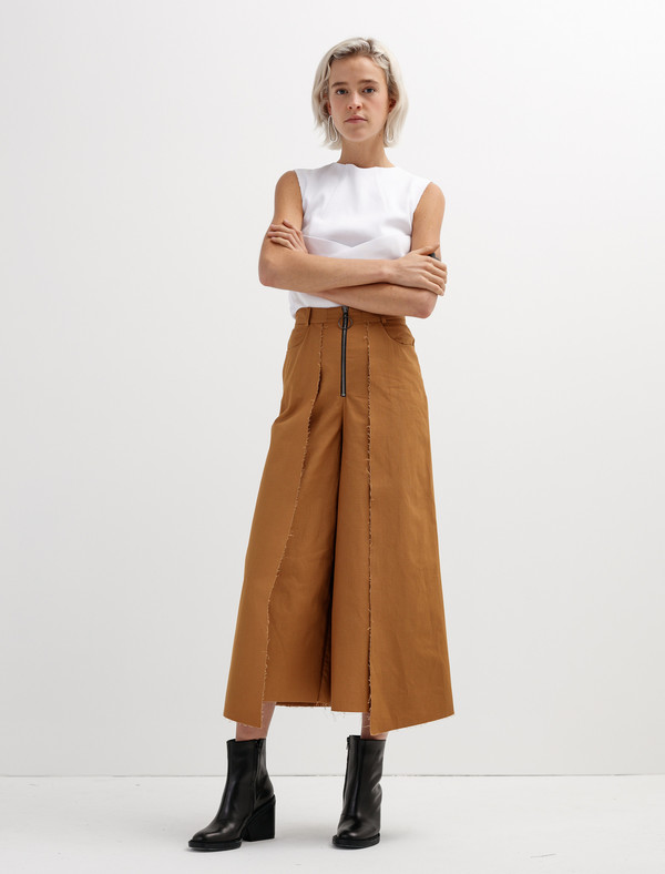 Etienne Deroeux Womens Dora Pants Parachute Brown Etienne Deroeux Womens Dora Pants Parachute Brown