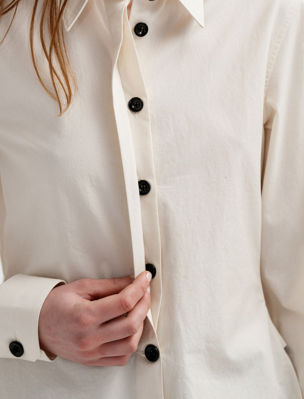 Lemaire Large Sleeve Shirt - Butter Lemaire Large Sleeve Shirt - Butter
