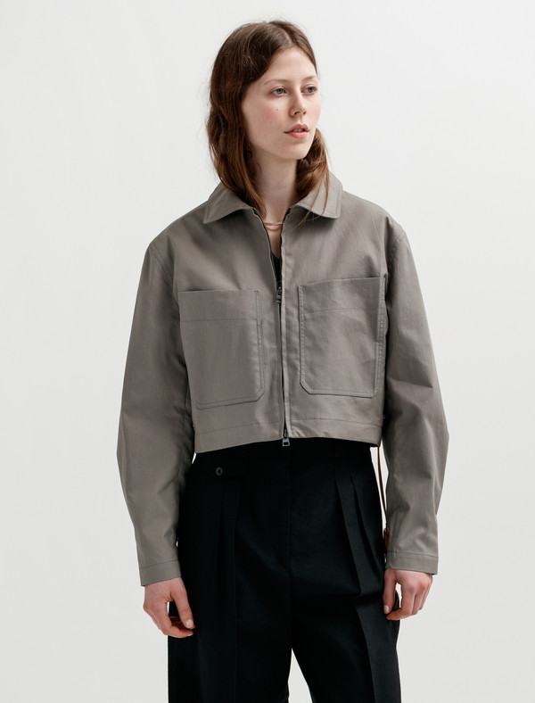 Lemaire Zipped Blouson - Stone Lemaire Zipped Blouson - Stone