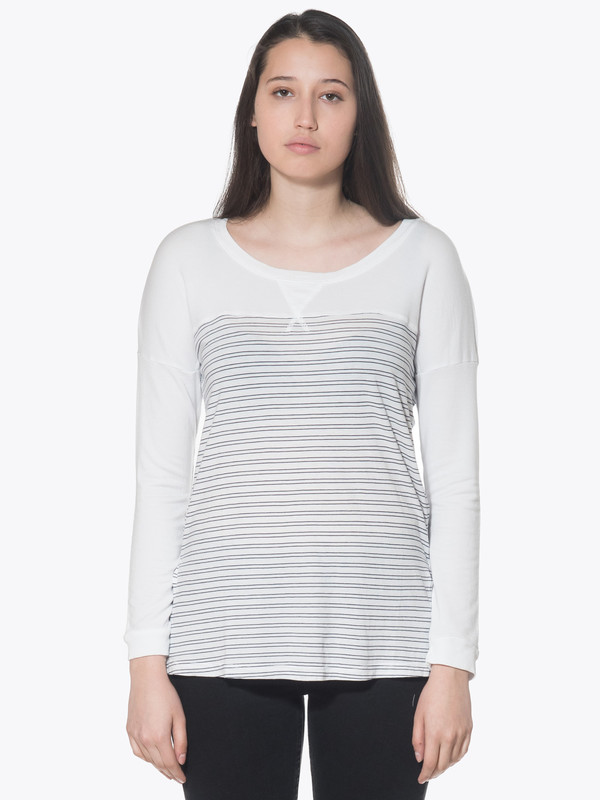 Splendid Double Pinstripe Jersey LS Top Splendid Double Pinstripe Jersey LS Top