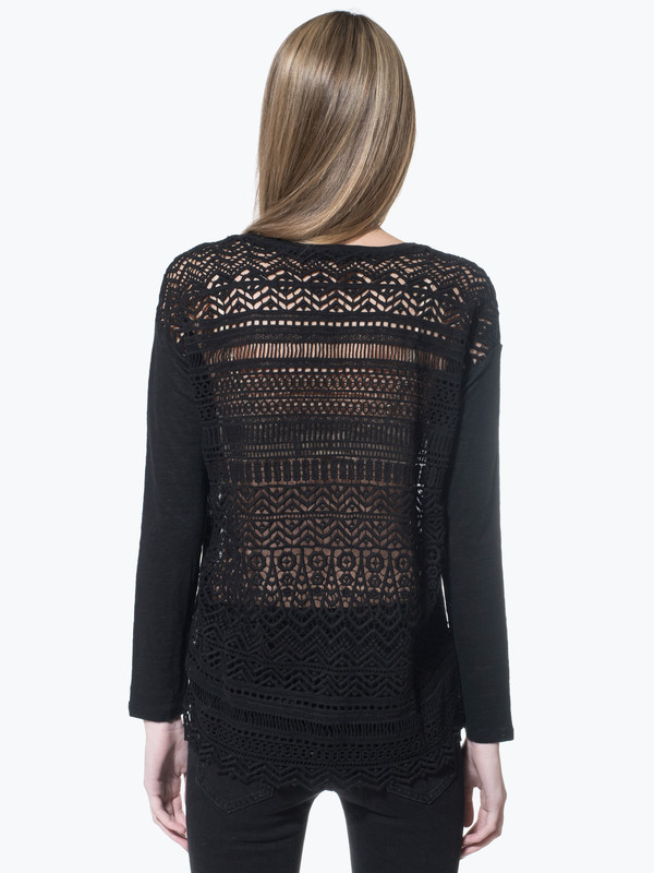 Generation Love Nolan Lace Emb Back LS Generation Love Nolan Lace Emb Back LS