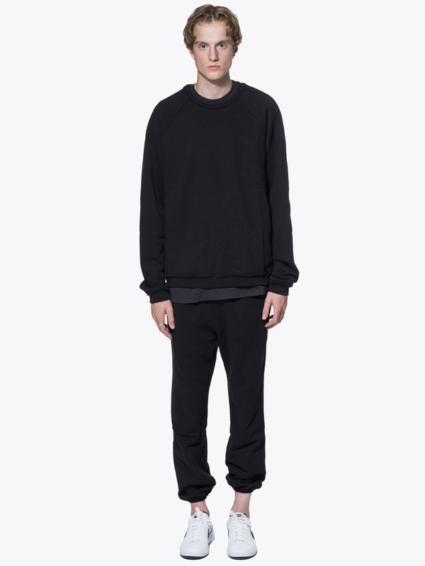 John Elliott Raw Edge Raglan Crew John Elliott Raw Edge Raglan Crew