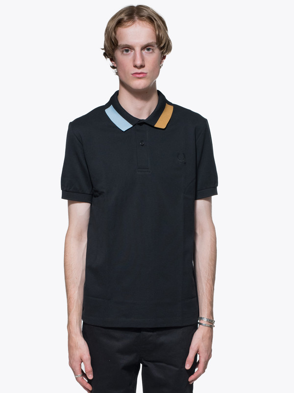 Men's Raf Simons X Fred Perry Shirt with Block Tipping Men's Raf Simons X Fred Perry Shirt with Block Tipping