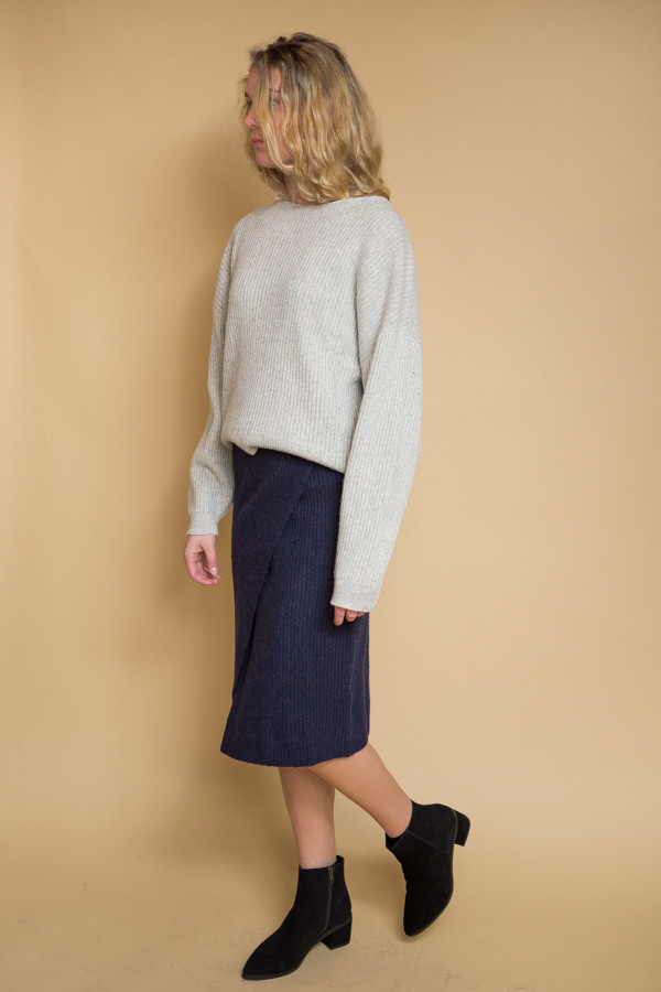Just Female Corn Knit - Light Fog Just Female Corn Knit - Light Fog