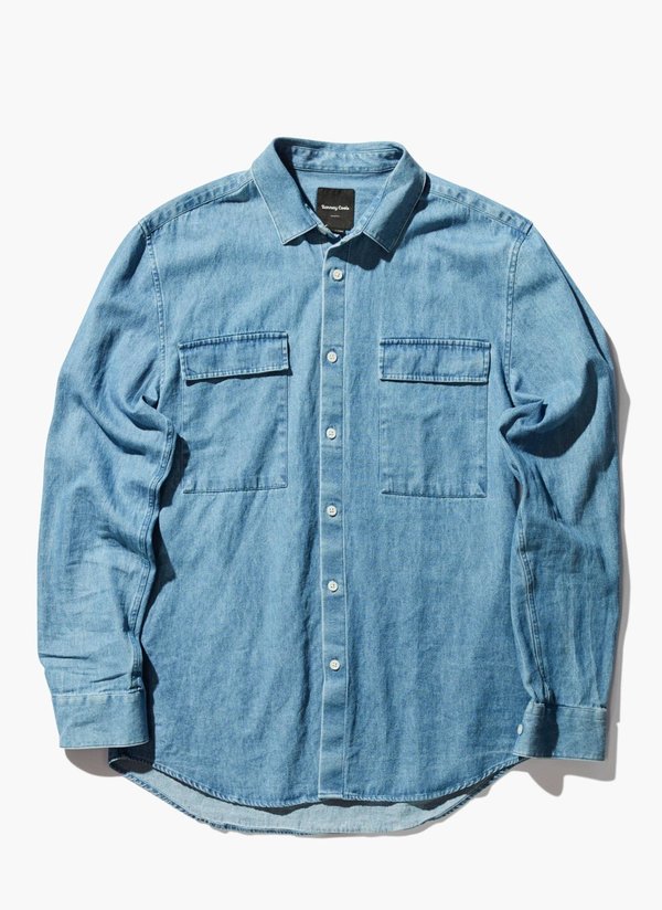 Men's Barney Cools Worker LS Chambray Men's Barney Cools Worker LS Chambray
