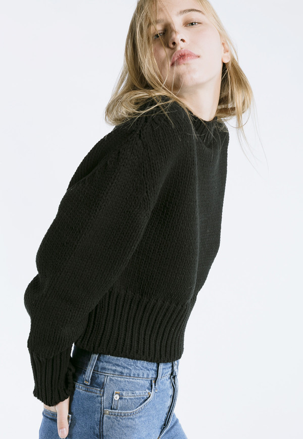 ROCKET X LUNCH Chunky Knit in Black ROCKET X LUNCH Chunky Knit in Black
