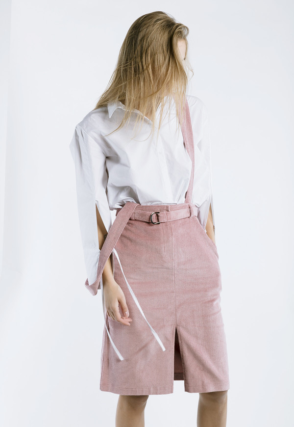 Outstanding Ordinary Corduroy Skirt with Detachable Straps Outstanding Ordinary Corduroy Skirt with Detachable Straps