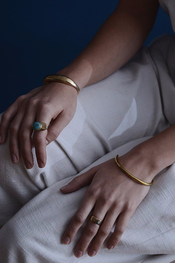 Seaworthy Espere Off-Set Cuff - Brass Seaworthy Espere Off-Set Cuff - Brass