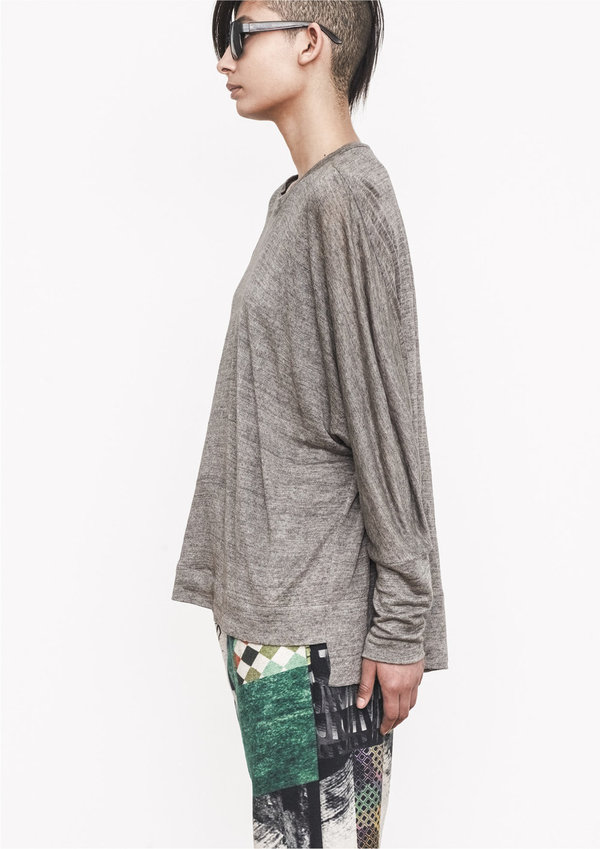 Berenik SHIRT - OVERSIZE KNIT IVORY Berenik SHIRT - OVERSIZE KNIT IVORY