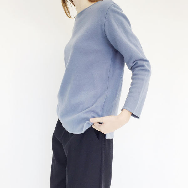 Johan Vintage Blue Boatneck Sweater Johan Vintage Blue Boatneck Sweater