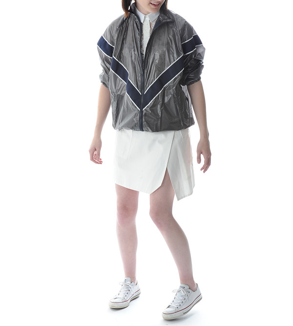 Sacai Luck Grey Wind Breaker Jacket Sacai Luck Grey Wind Breaker Jacket