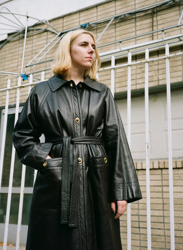 Narro Vintage Leather Trench Coat Narro Vintage Leather Trench Coat