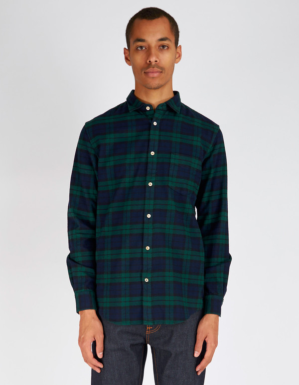 Men's No Nationality Dexter Flannel Plaid Shirt Green Men's No Nationality Dexter Flannel Plaid Shirt Green