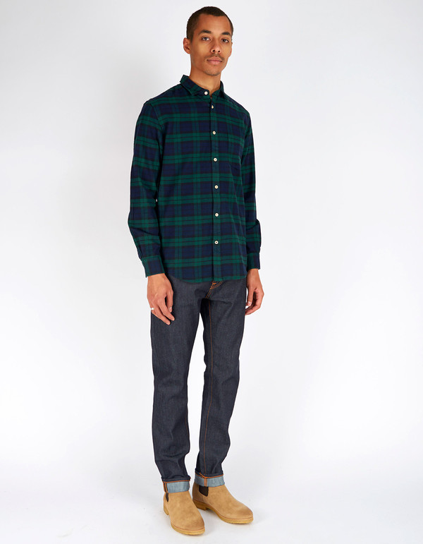 Men's No Nationality Dexter Flannel Plaid Shirt Green Men's No Nationality Dexter Flannel Plaid Shirt Green