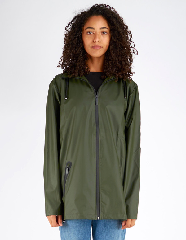 Unisex Rains Breaker Jacket Women's Green Unisex Rains Breaker Jacket Women's Green