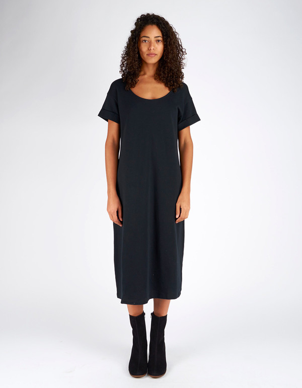 Ali Golden Roll Sleeve T-Shirt Dress Black Ali Golden Roll Sleeve T-Shirt Dress Black