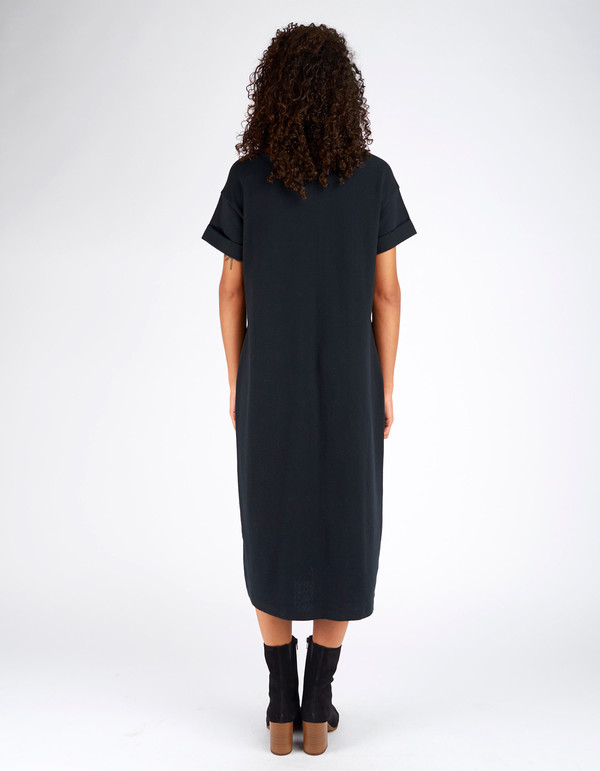 Ali Golden Roll Sleeve T-Shirt Dress Black Ali Golden Roll Sleeve T-Shirt Dress Black