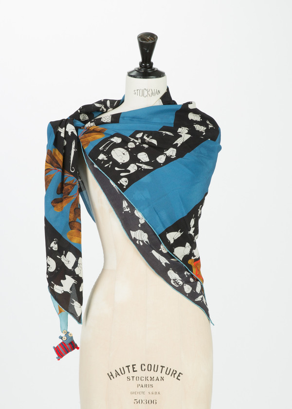 Rumisu The Menagerie Silk Scarf Rumisu The Menagerie Silk Scarf