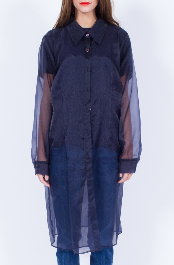 NAVY SHEER JACKET (ONE SIZE) NAVY SHEER JACKET (ONE SIZE)
