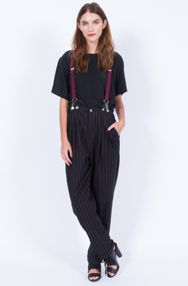Yo Vintage! BLACK SILK BLOUSE Yo Vintage! BLACK SILK BLOUSE