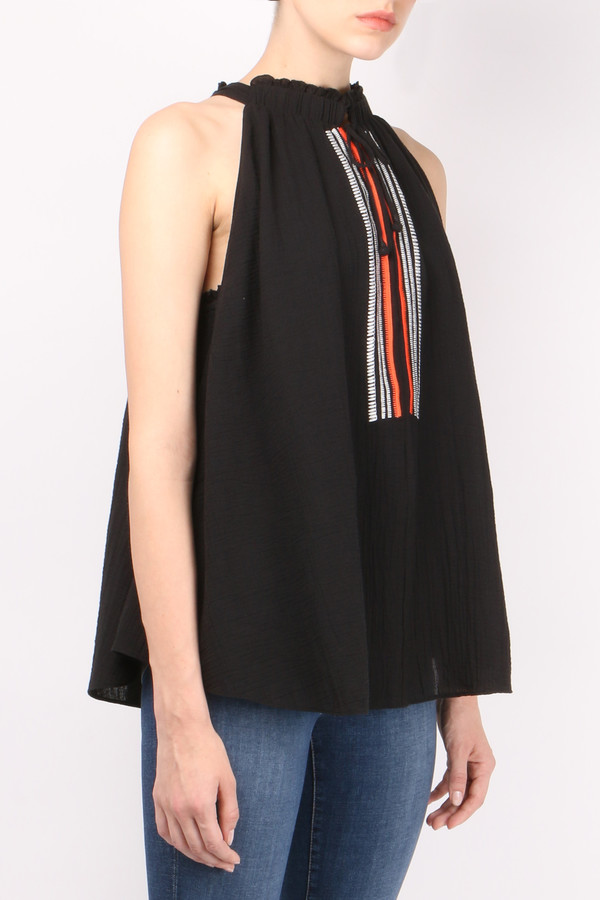 Apiece Apart Embroidered Asientos Sweep Top Apiece Apart Embroidered Asientos Sweep Top