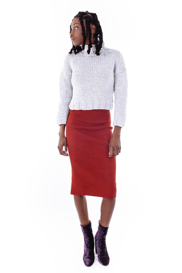 Nanushka Siro Hand Knit Chunky Sweater Nanushka Siro Hand Knit Chunky Sweater