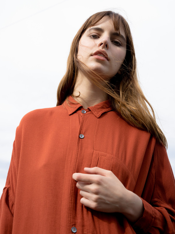 Calder Blake Ono Washed Crepe Jacket Calder Blake Ono Washed Crepe Jacket
