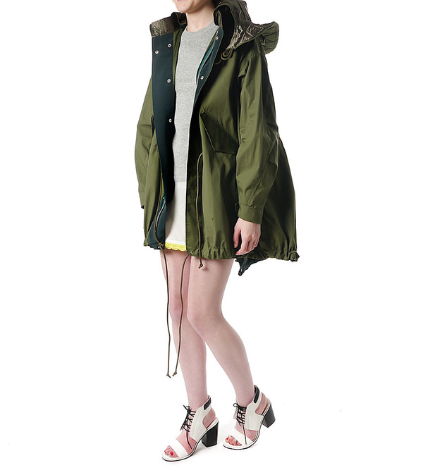 Sacai Luck Knit Dress with Yellow Lace Sacai Luck Knit Dress with Yellow Lace