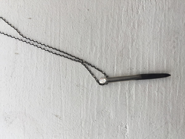 FAIRLIGHT NYC Mercurial Dipped Spear Necklace Silver Oxidation FAIRLIGHT NYC Mercurial Dipped Spear Necklace Silver Oxidation