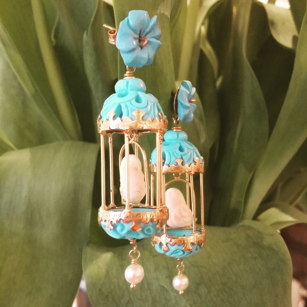 Of Rare Origin Aviary Bird "2" earrings Of Rare Origin Aviary Bird "2" earrings