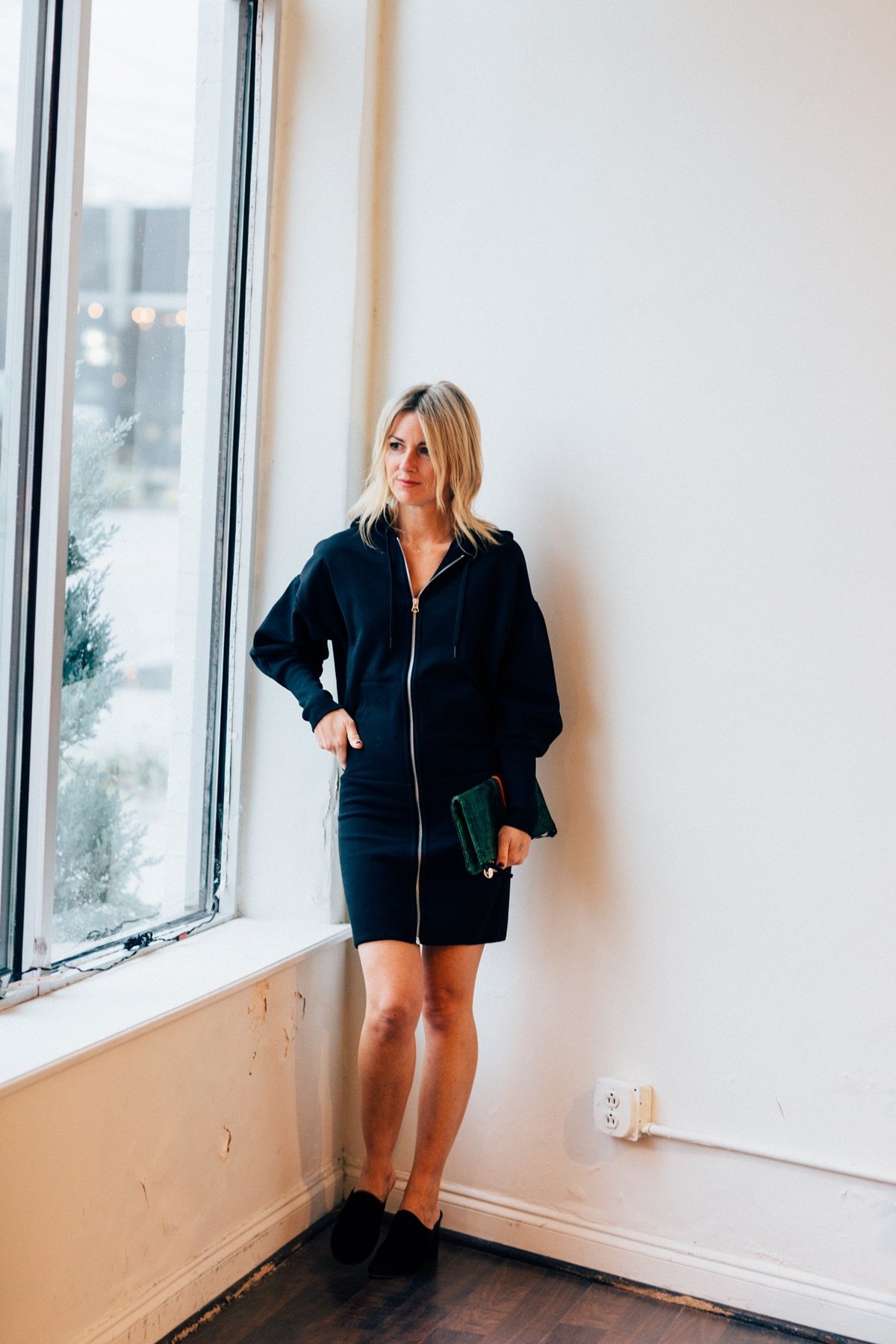 Rag \u0026 Bone Forest Hoodie Dress - Black 