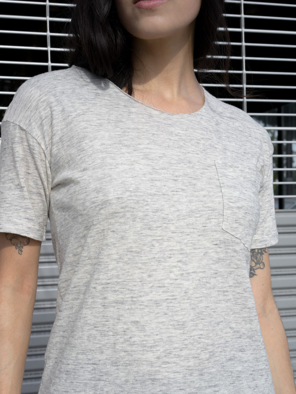 Calder Blake Jaq Heather Grey Tee Calder Blake Jaq Heather Grey Tee