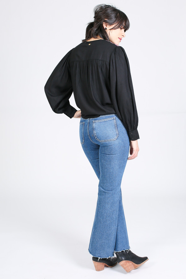 Antik Batik Khiara Blouse in Black Multi Antik Batik Khiara Blouse in Black Multi
