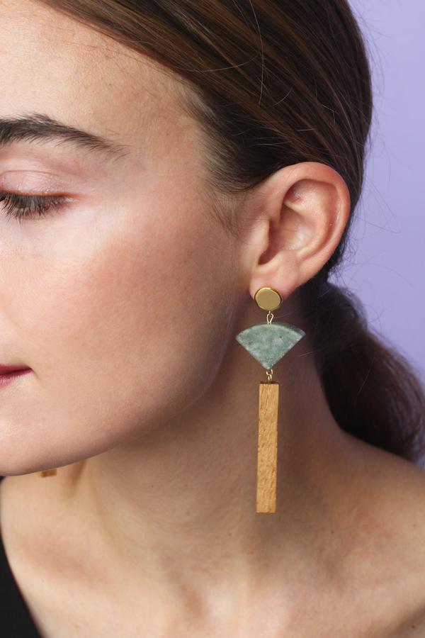 Sophie Monet Mineral Fan Earrings Sophie Monet Mineral Fan Earrings
