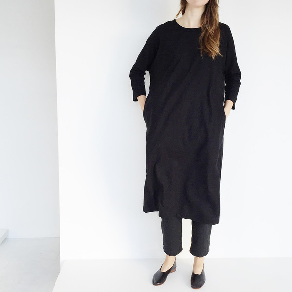 Open Air Museum Black Yuriko Tie Dress Open Air Museum Black Yuriko Tie Dress