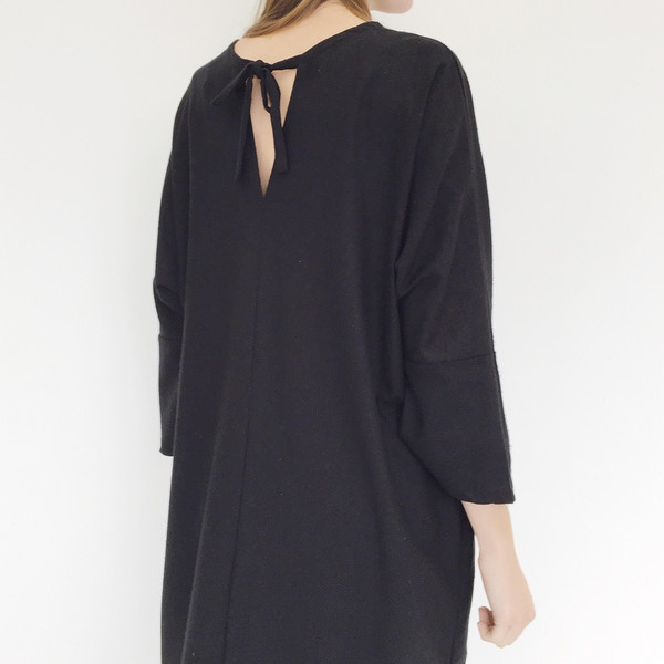 Open Air Museum Black Yuriko Tie Dress Open Air Museum Black Yuriko Tie Dress
