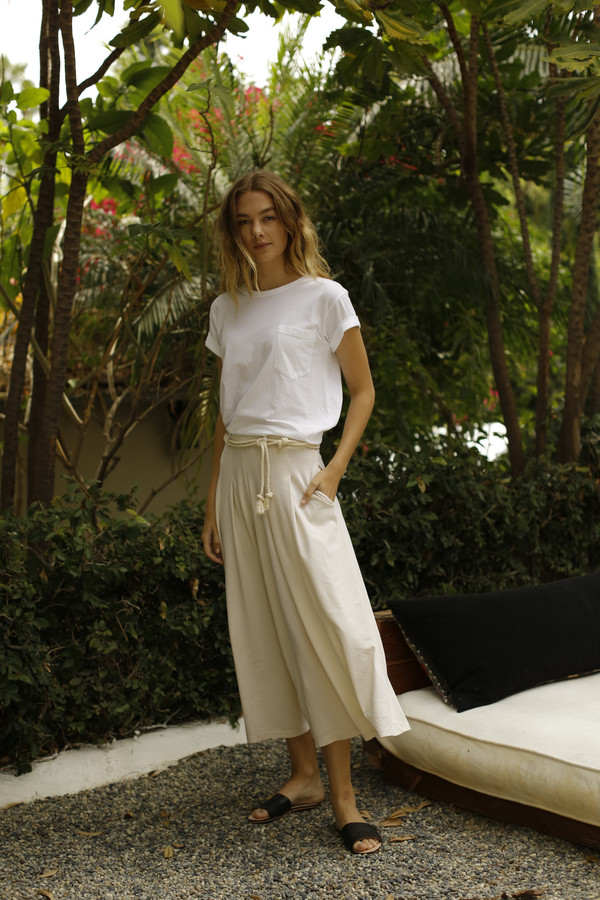 Calder Blake Camilla Pleated Jersey Pant Calder Blake Camilla Pleated Jersey Pant