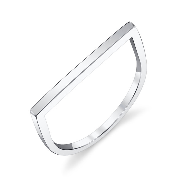 Gabriela Artigas - 14k White Gold Flat Axis Ring Gabriela Artigas - 14k White Gold Flat Axis Ring