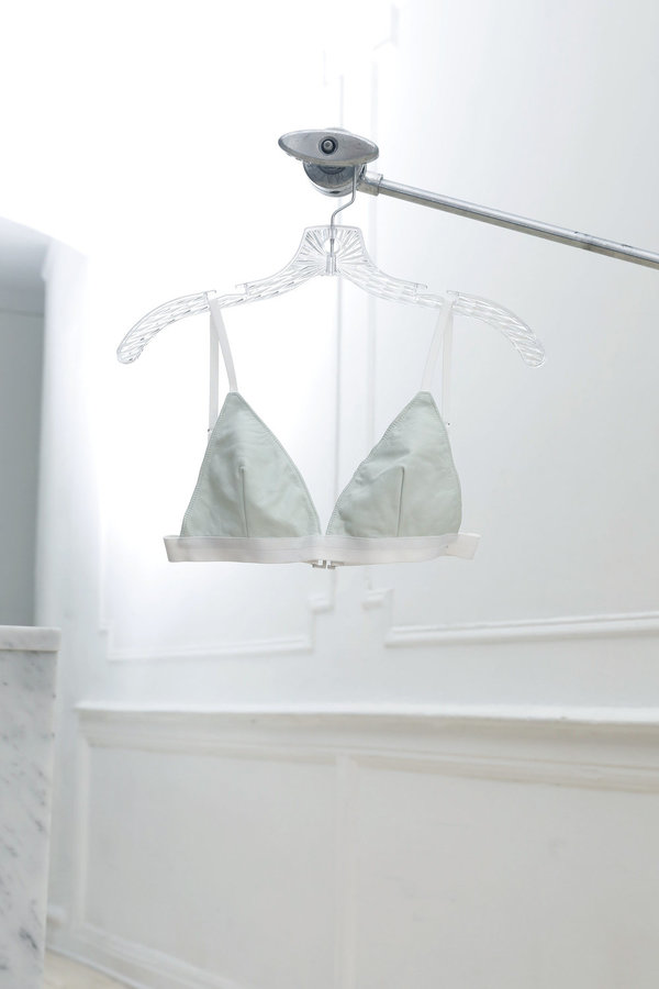 Collina Strada Zion Bralette Mint Leather Collina Strada Zion Bralette Mint Leather