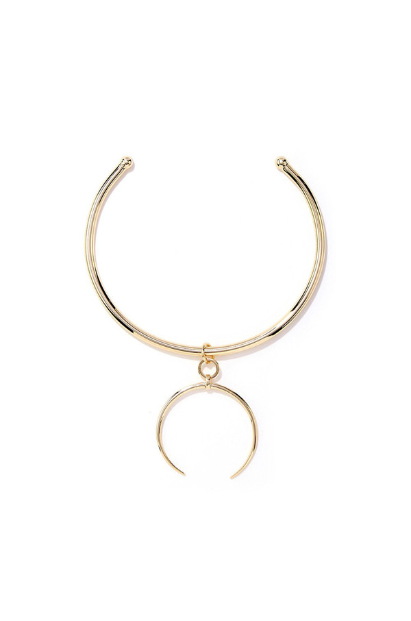 LUV AJ Gold Crescent Collar LUV AJ Gold Crescent Collar