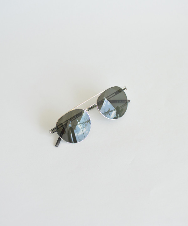 Le Specs Silver Spartan Sunglasses Le Specs Silver Spartan Sunglasses