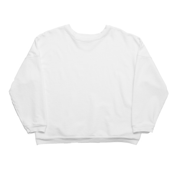 Drop Shoulder Crew - White Drop Shoulder Crew - White