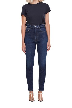 AGOLDE SOPHIE MID RISE ANKLE DENIM 
